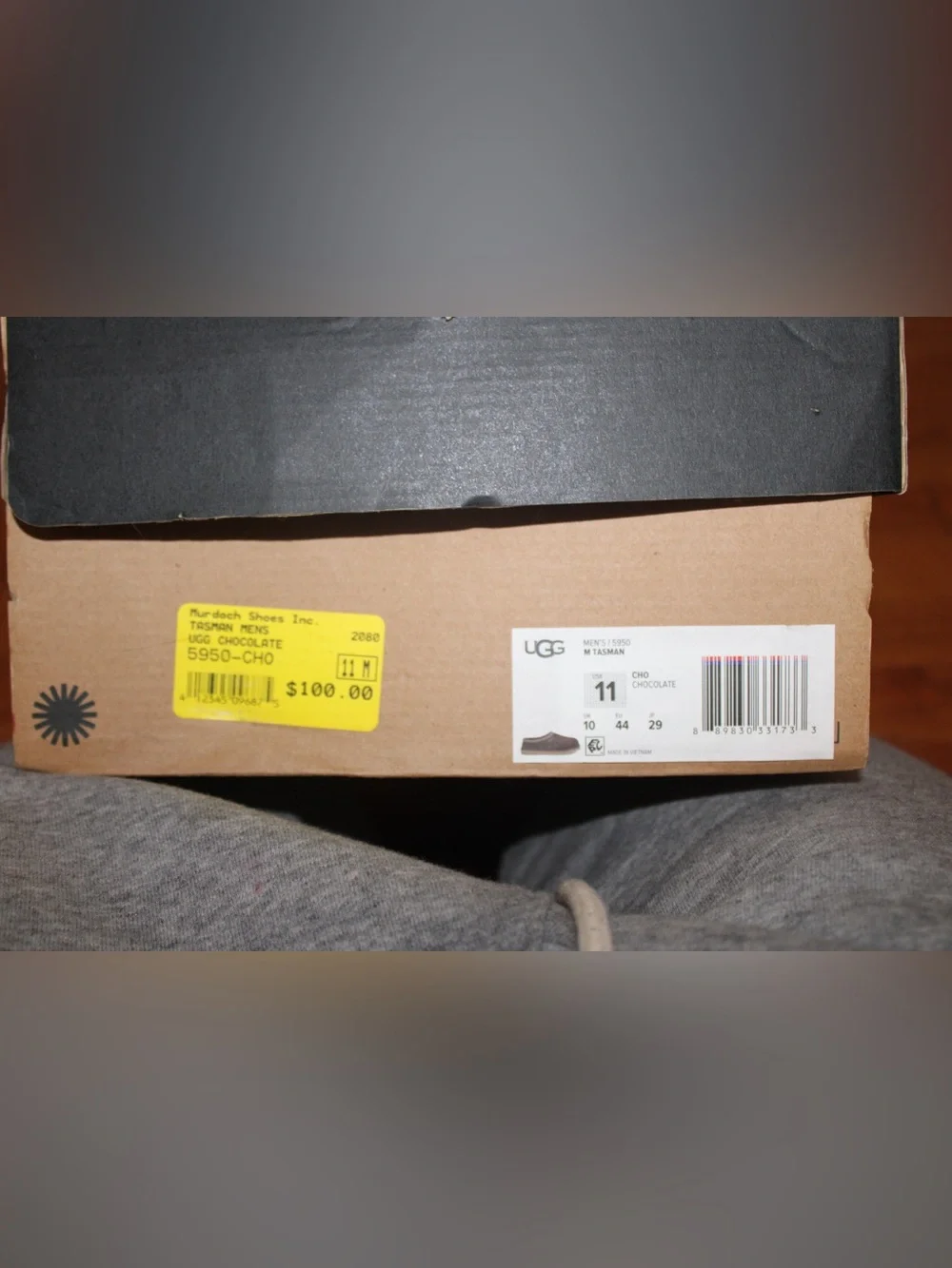 UGG Men’s Brown Suede Slip-On Slippers